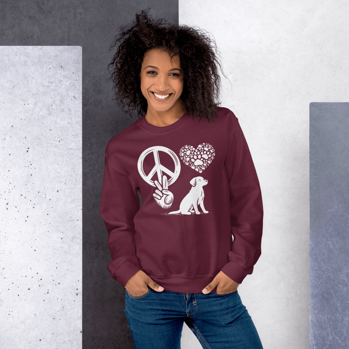 Peaceful Paws - Preshrunk Sweatshirt - Preshrunk Sweatshirt - Speak Up 4 Paws