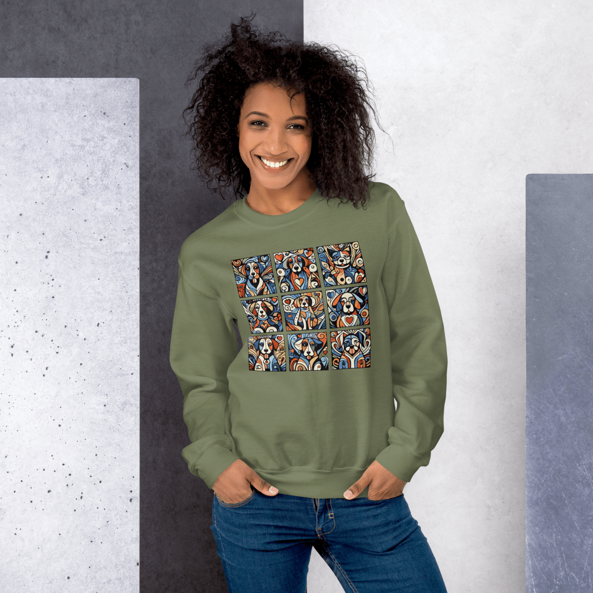 Artful Canines - Preshrunk Sweatshirt - Preshrunk Sweatshirt - Speak Up 4 Paws
