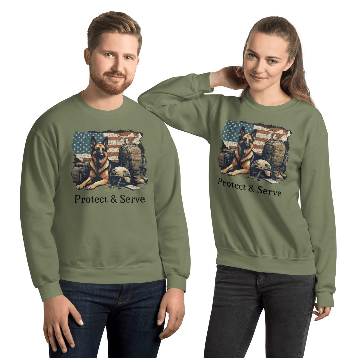 Sentinel of Valor - Preshrunk Sweatshirt - Preshrunk Sweatshirt - Speak Up 4 Paws