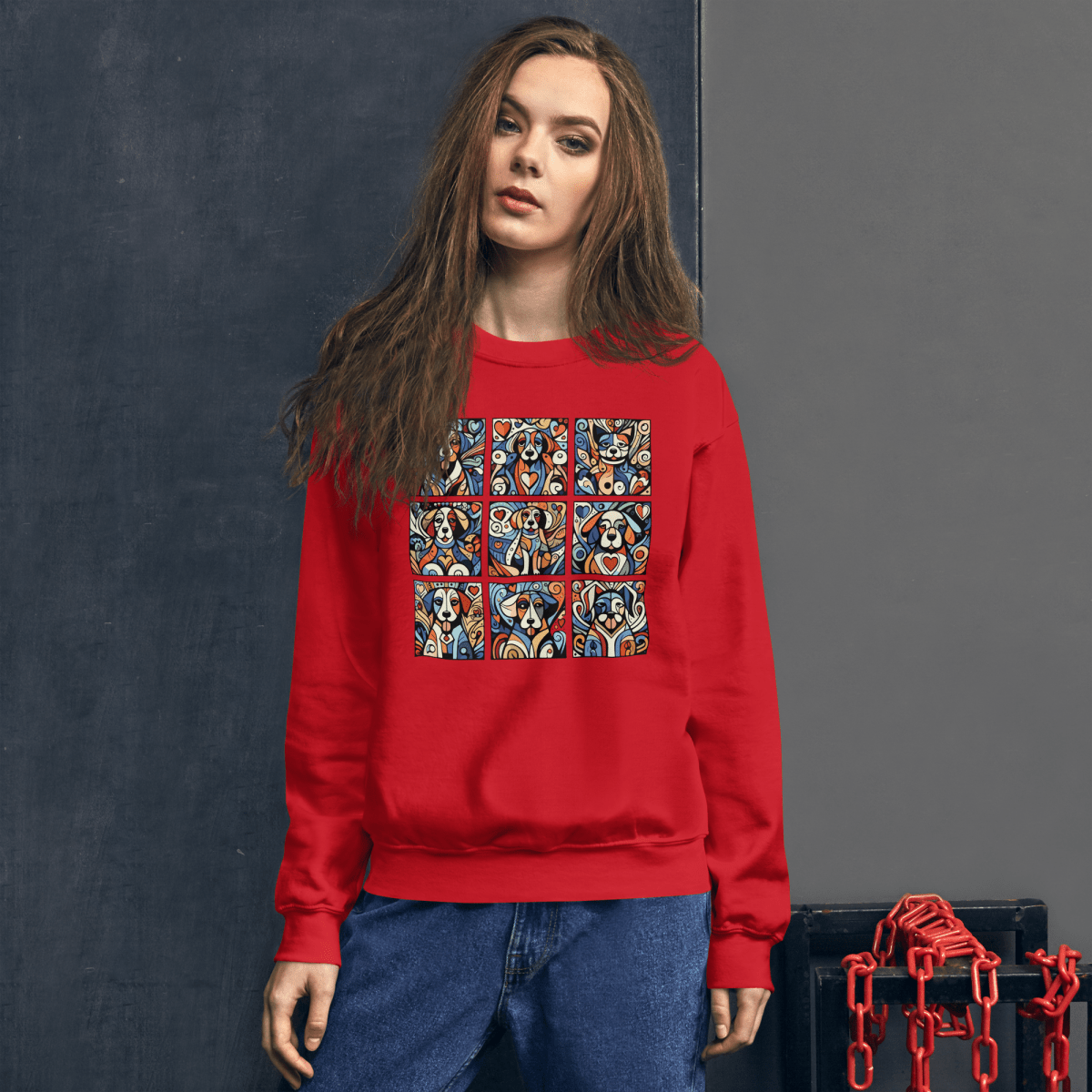 Artful Canines - Preshrunk Sweatshirt - Preshrunk Sweatshirt - Speak Up 4 Paws