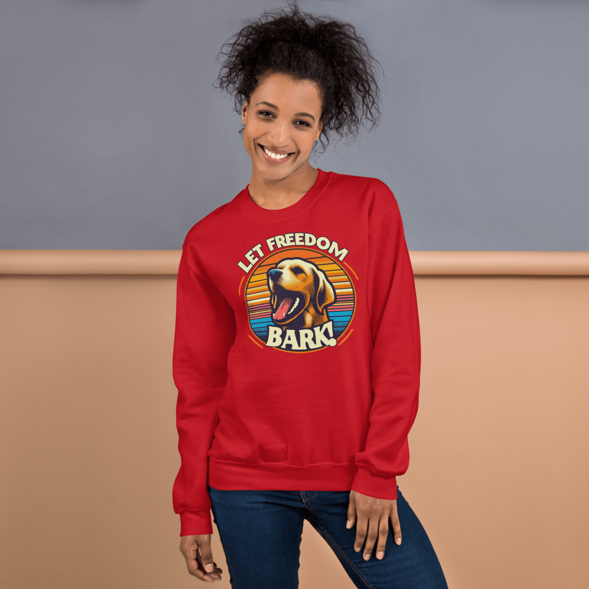 Bark of Freedom Trio - Lab - Preshrunk Sweatshirt - Preshrunk Sweatshirt - Speak Up 4 Paws