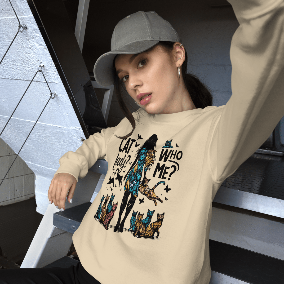 Feline Reverie - Preshrunk Sweatshirt - Preshrunk Sweatshirt - Speak Up 4 Paws