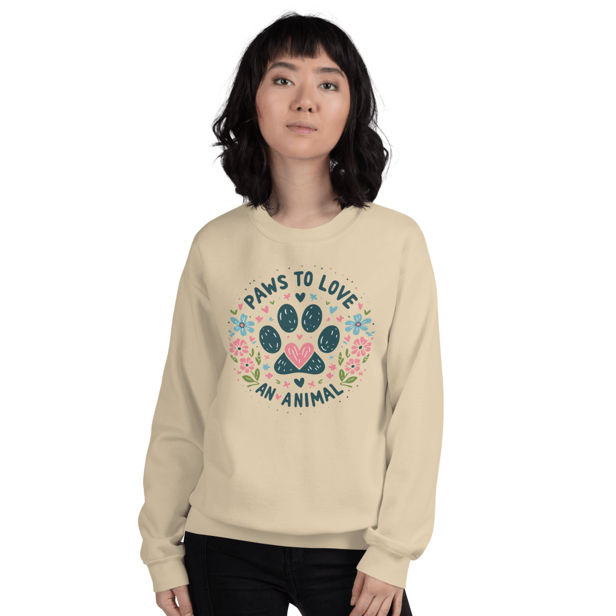 Circle of Pawsitivity - Preshrunk Sweatshirt - Preshrunk Sweatshirt - Speak Up 4 Paws