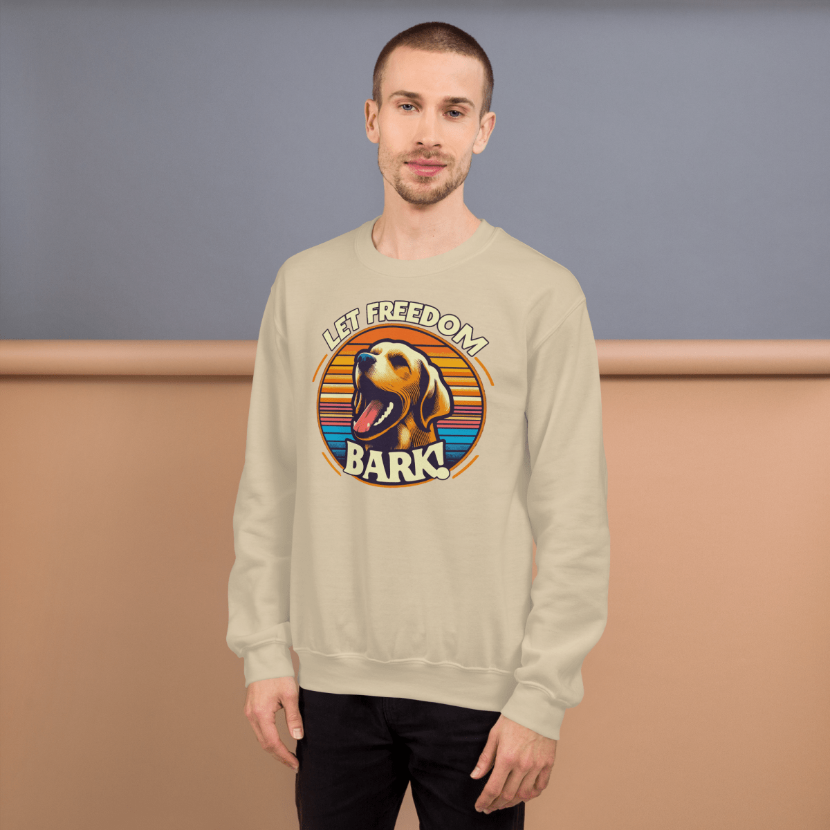 Bark of Freedom Trio - Lab - Preshrunk Sweatshirt - Preshrunk Sweatshirt - Speak Up 4 Paws