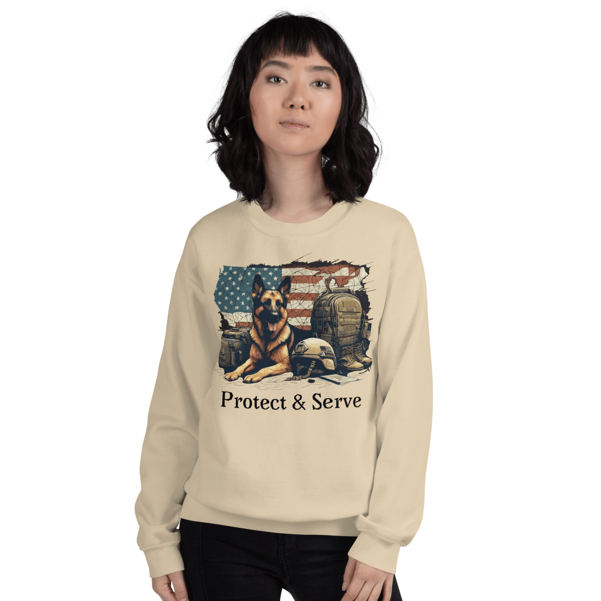 Sentinel of Valor - Preshrunk Sweatshirt - Preshrunk Sweatshirt - Speak Up 4 Paws