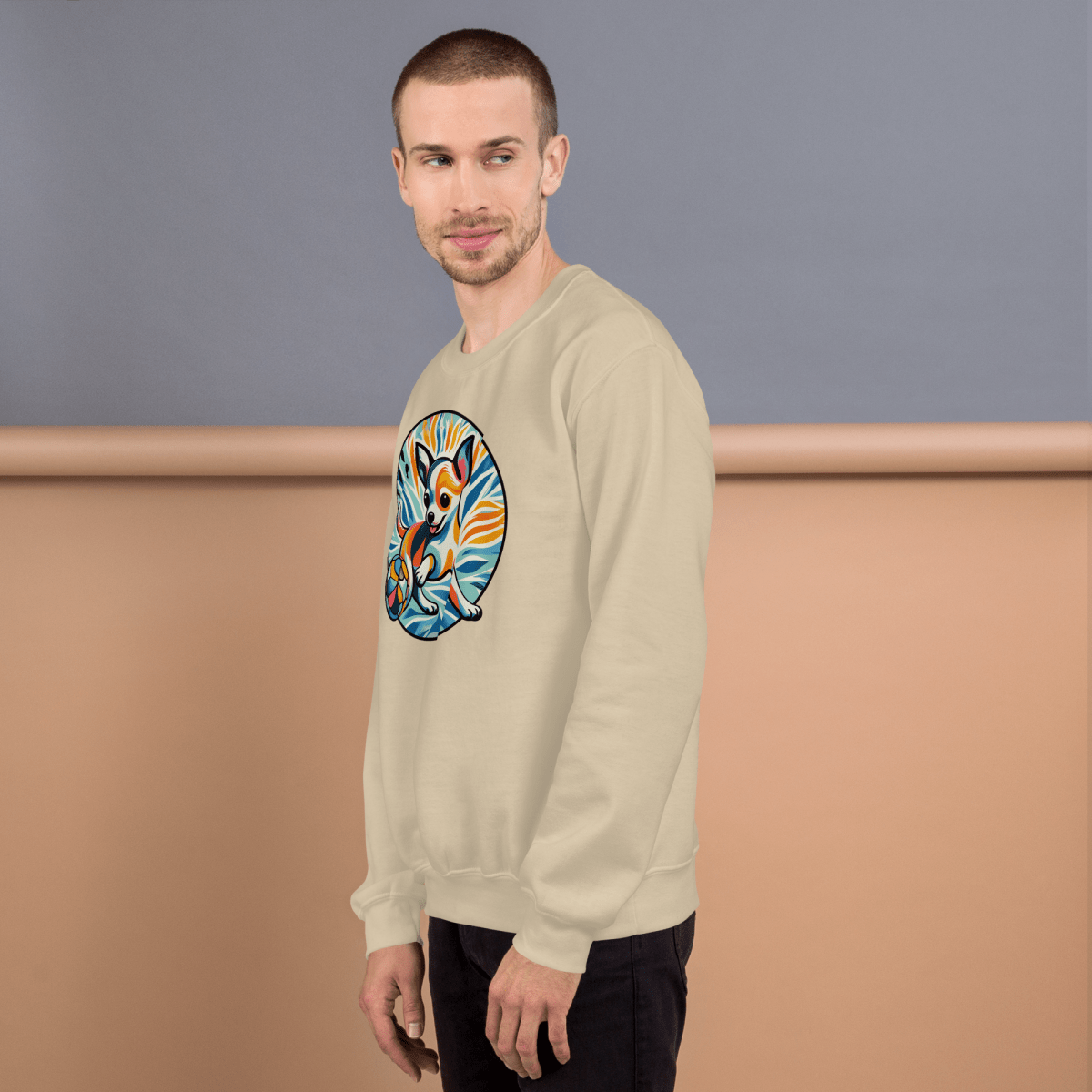 Chihuahuas Playful Dance - Preshrunk Sweatshirt - Preshrunk Sweatshirt - Speak Up 4 Paws
