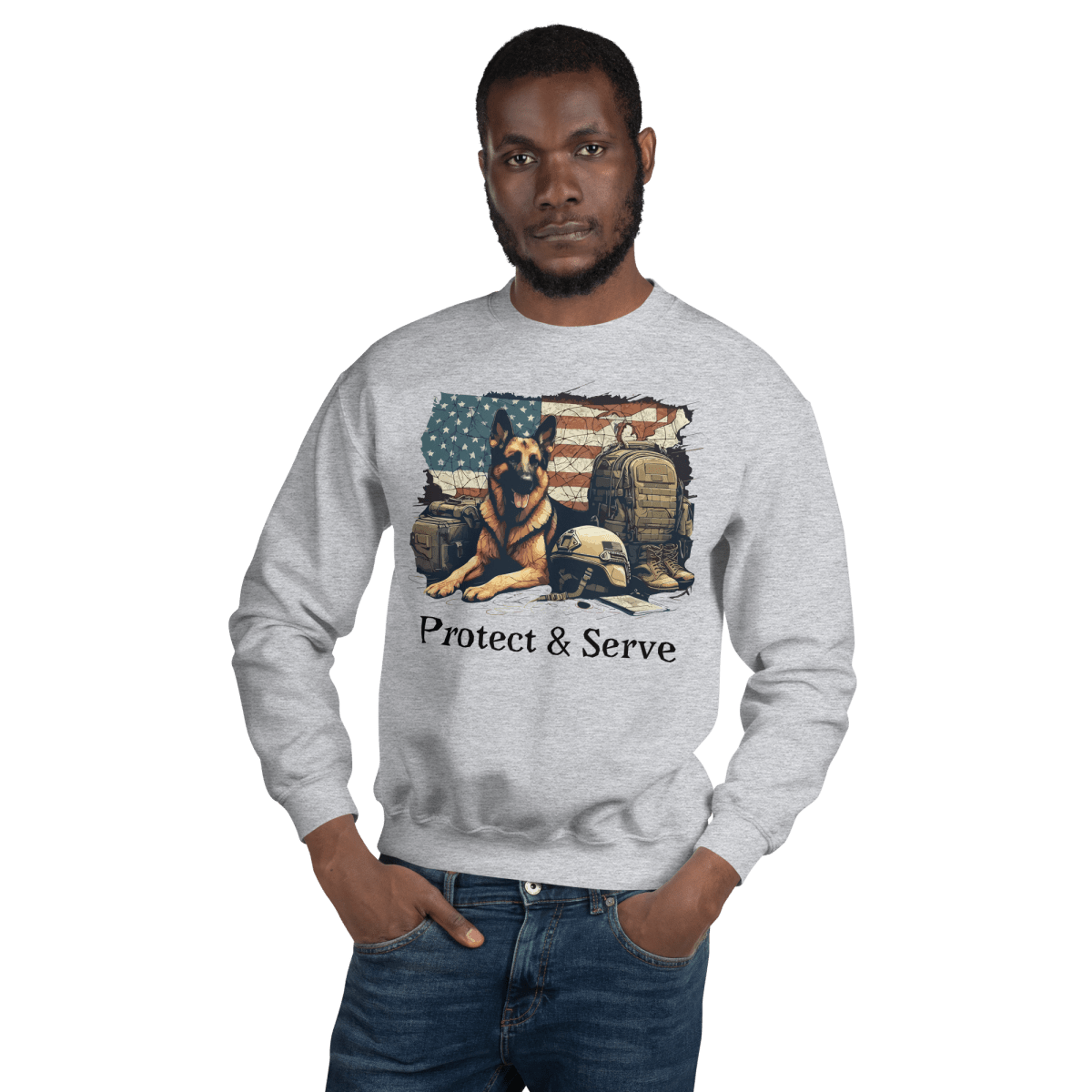 Sentinel of Valor - Preshrunk Sweatshirt - Preshrunk Sweatshirt - Speak Up 4 Paws