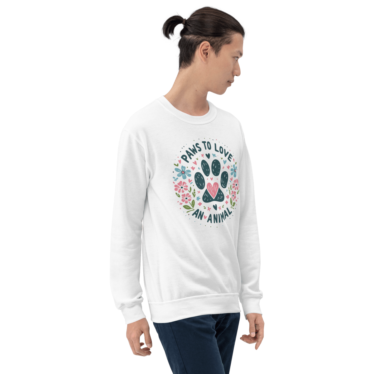 Circle of Pawsitivity - Preshrunk Sweatshirt - Preshrunk Sweatshirt - Speak Up 4 Paws