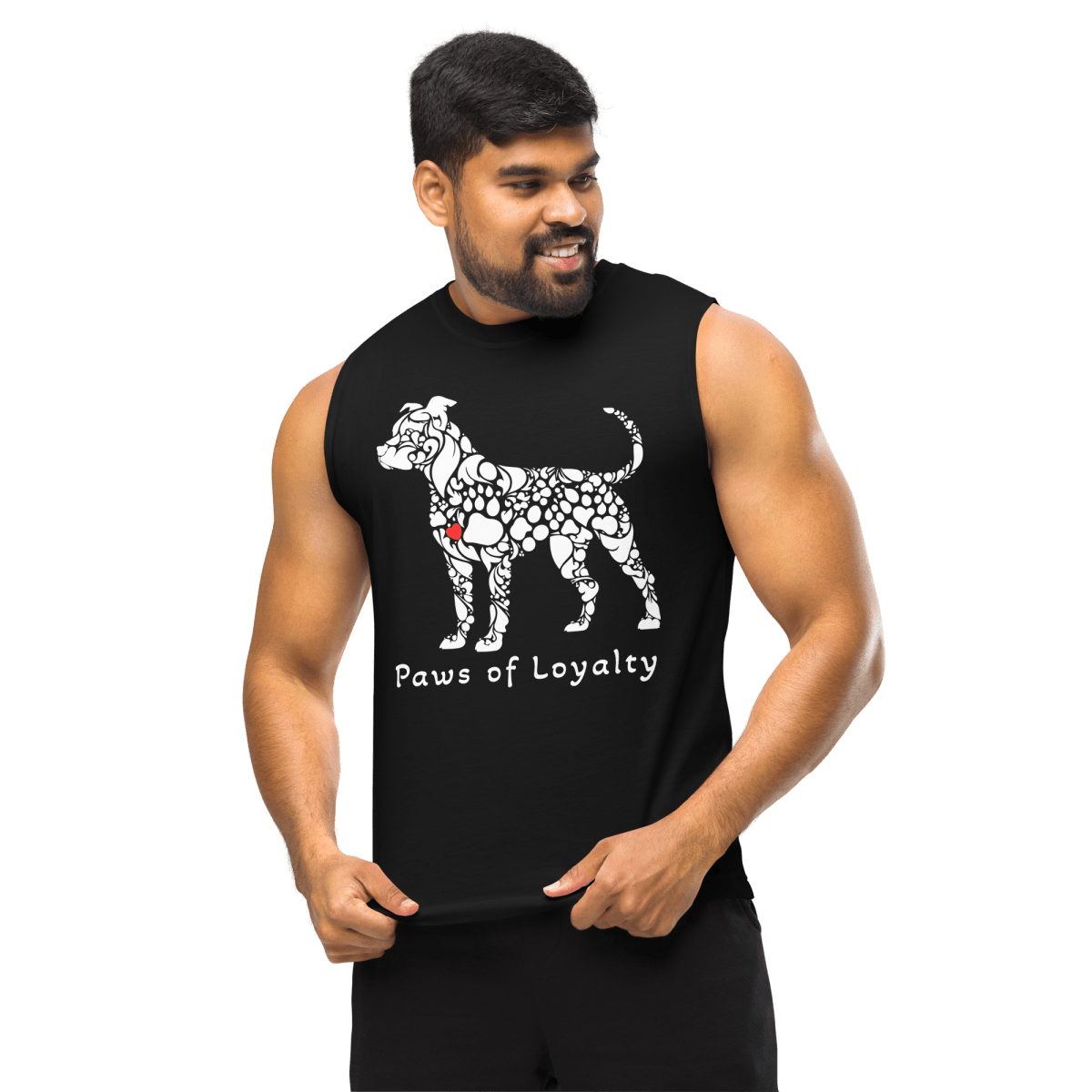Paws of Loyalty - Men’s Muscle Shirt - Unisex Muscle Tee - Speak Up 4 Paws