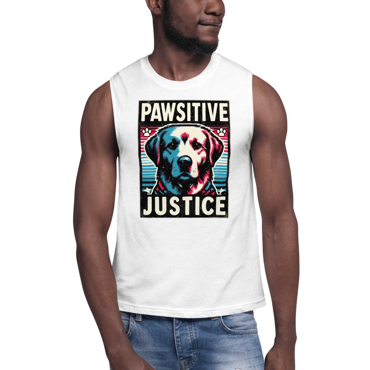 Bark Nirvana - Men’s Muscle Shirt - Unisex Muscle Tee - Speak Up 4 Paws