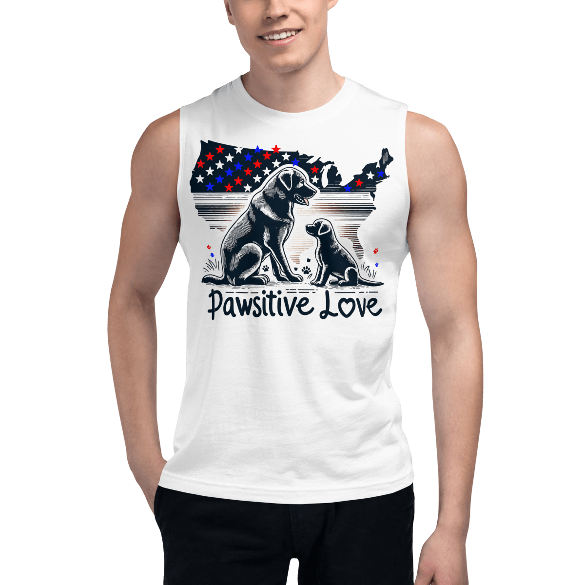 Boundless Devotion - Men’s Muscle Shirt - Unisex Muscle Tee - Speak Up 4 Paws