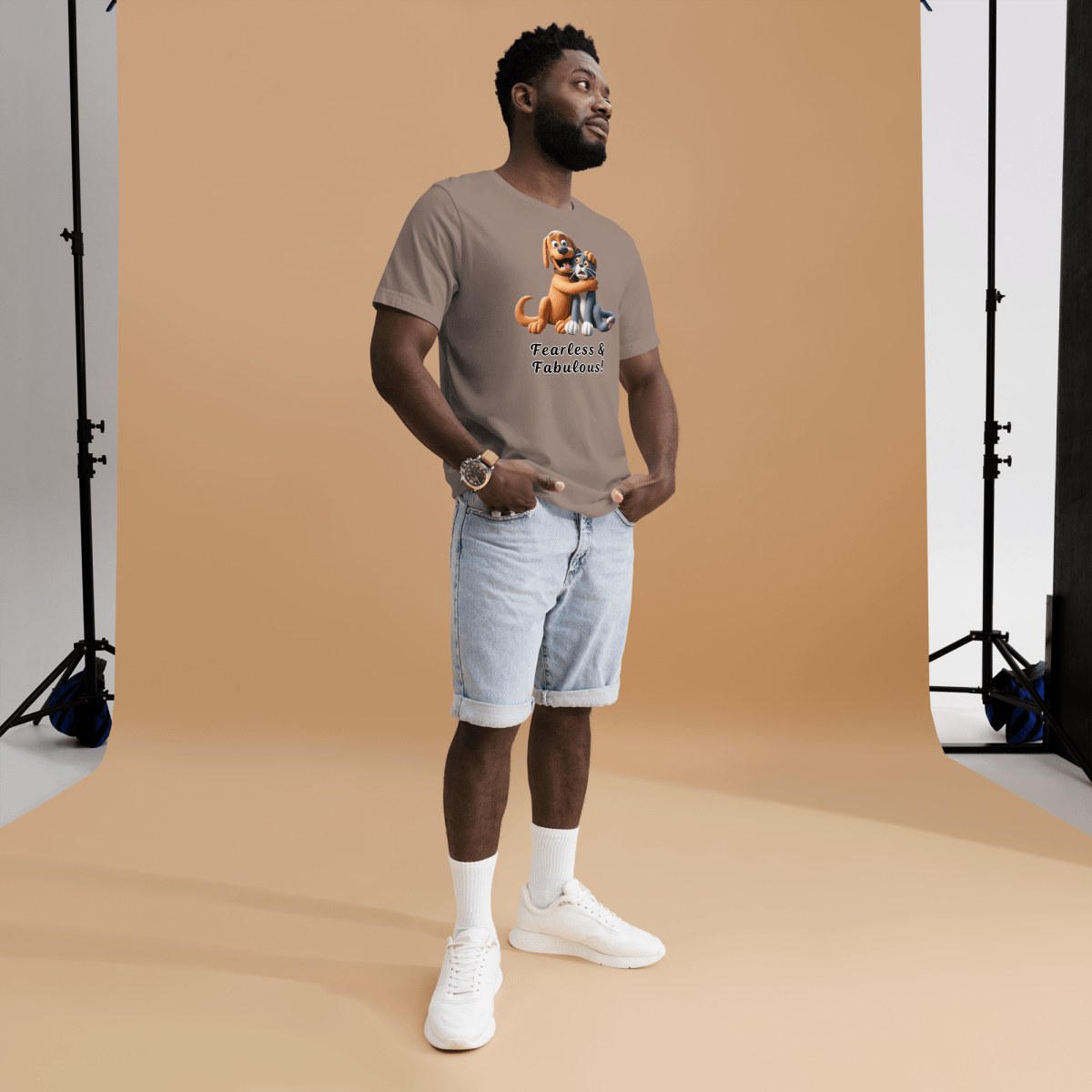 Pawfect Panic - Everyday Tee | COLORS: Steel Blue, Heather Slate, Heather Deep Teal, Pebble - Unisex Staple Tee - Speak Up 4 Paws