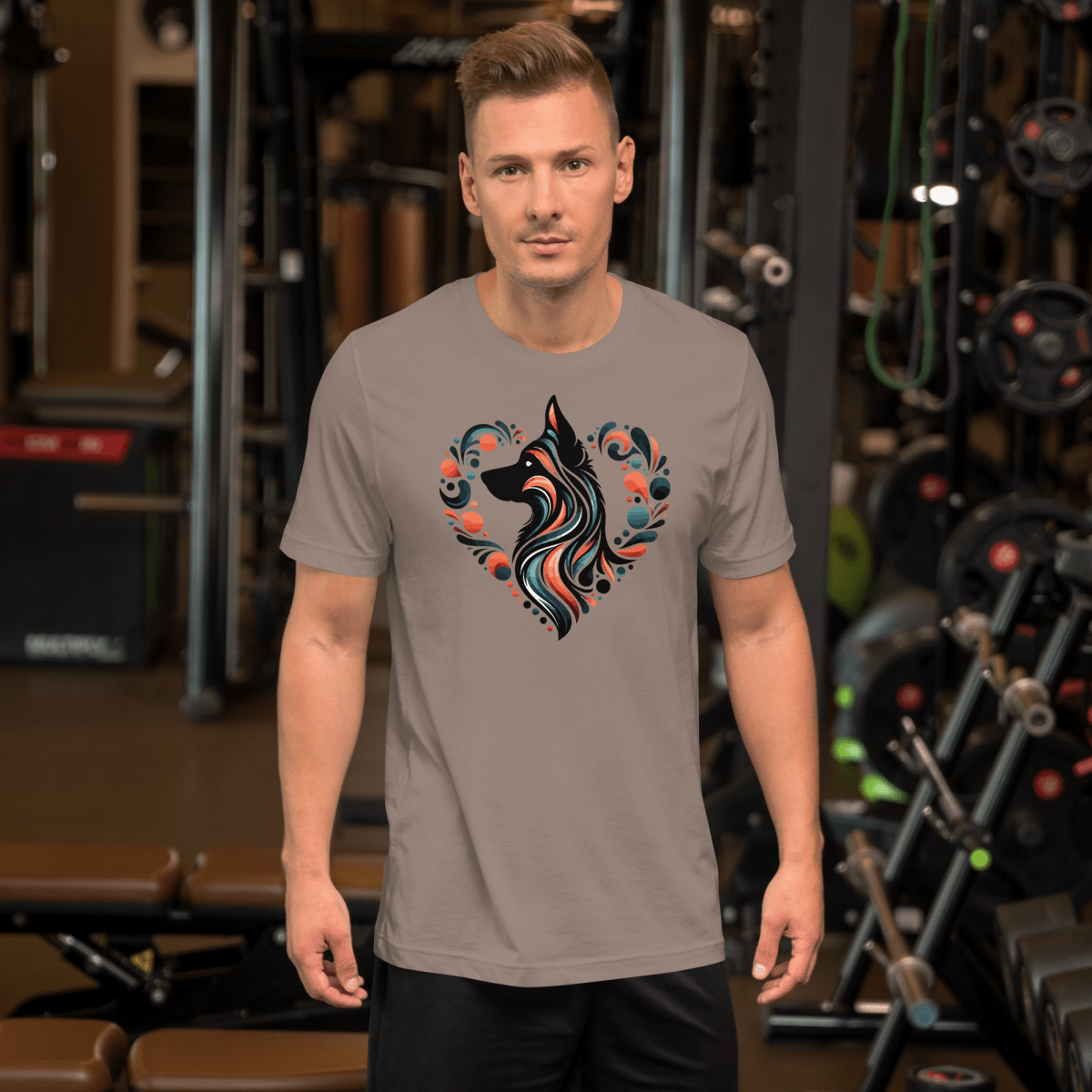 Vibrant Heart Everyday Tee | COLORS: Heather Slate, Autumn, Heather Deep Teal, Pebble - Unisex Staple Tee - Speak Up 4 Paws