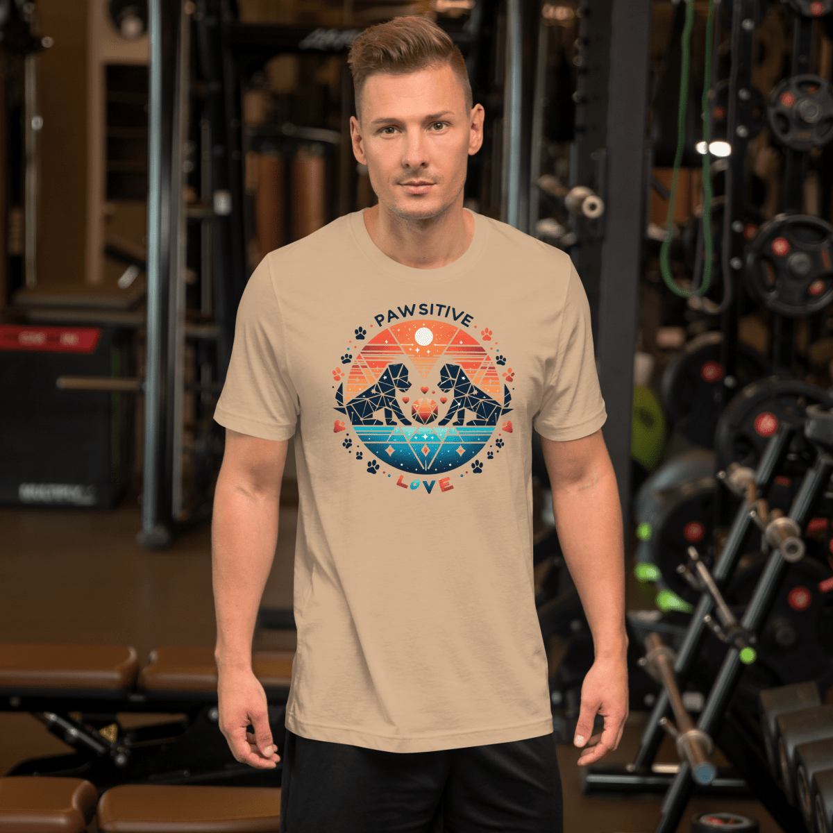 Geometric Puppy Play - Signature Tee - Unisex Staple Tee - Speak Up 4 Paws