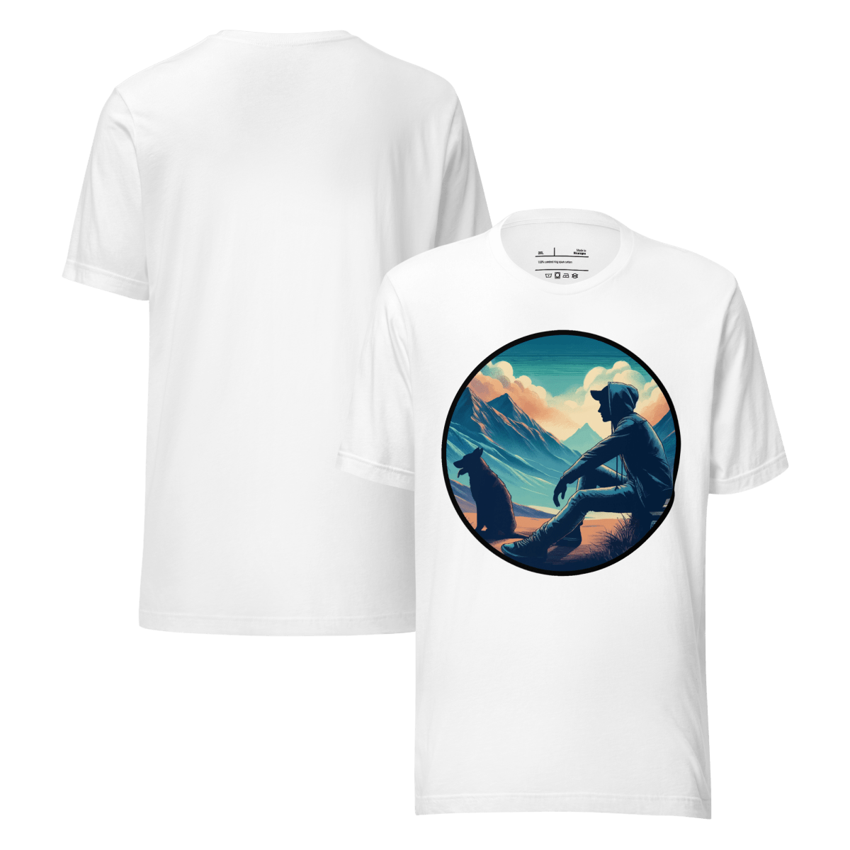 Dawn's Embrace - Everyday Plus Tee | COLORS: Athletic Heather, White - Unisex Staple Tee - Speak Up 4 Paws