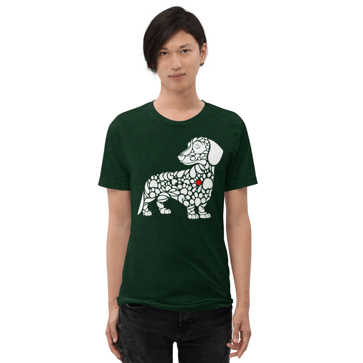 Pawfect Doxie - Men's Tri - Blend Comfort Tee - Unisex Tri - Blend - Speak Up 4 Paws