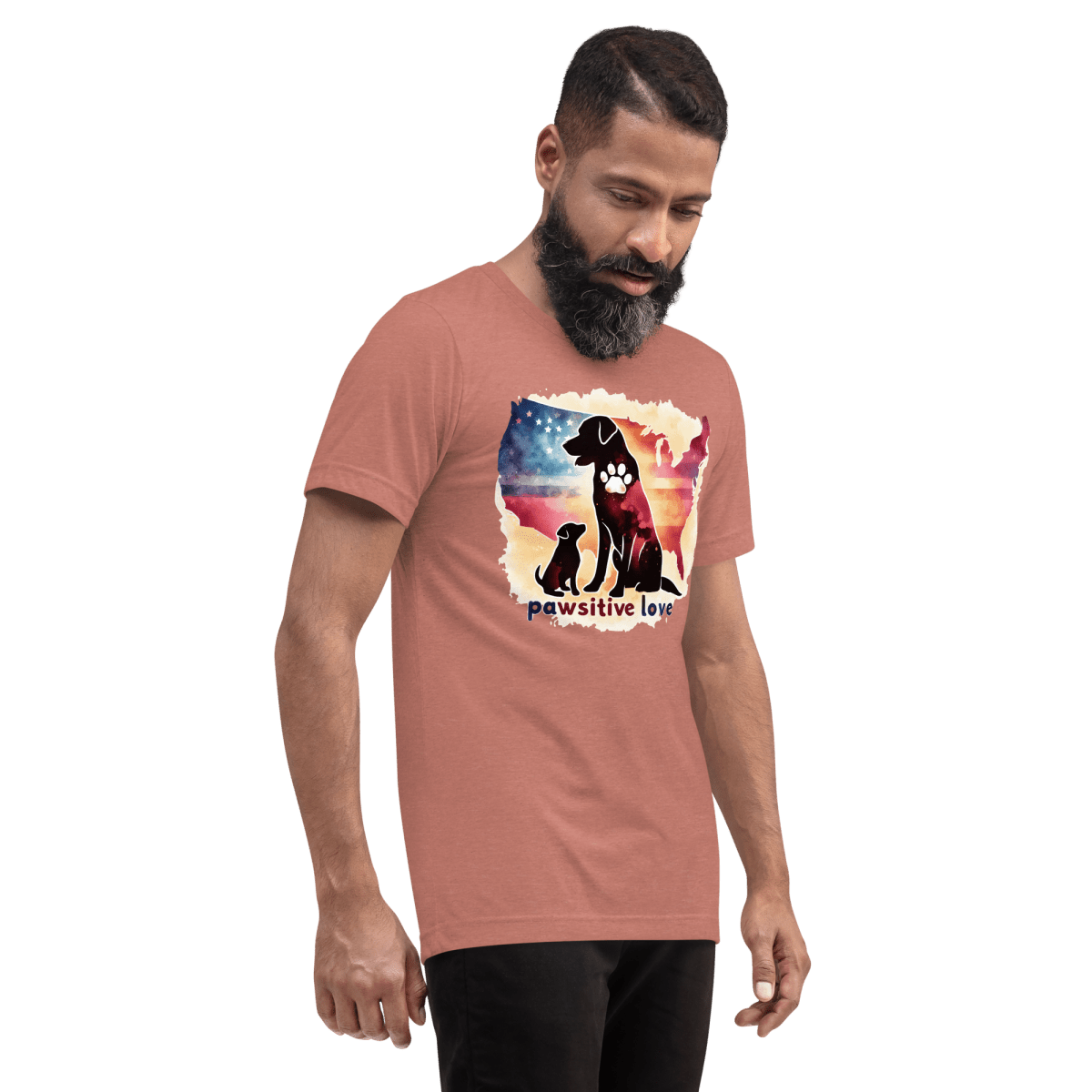 United by Pawprints - Men's Tri - Blend Comfort Tee - Unisex Tri - Blend - Speak Up 4 Paws