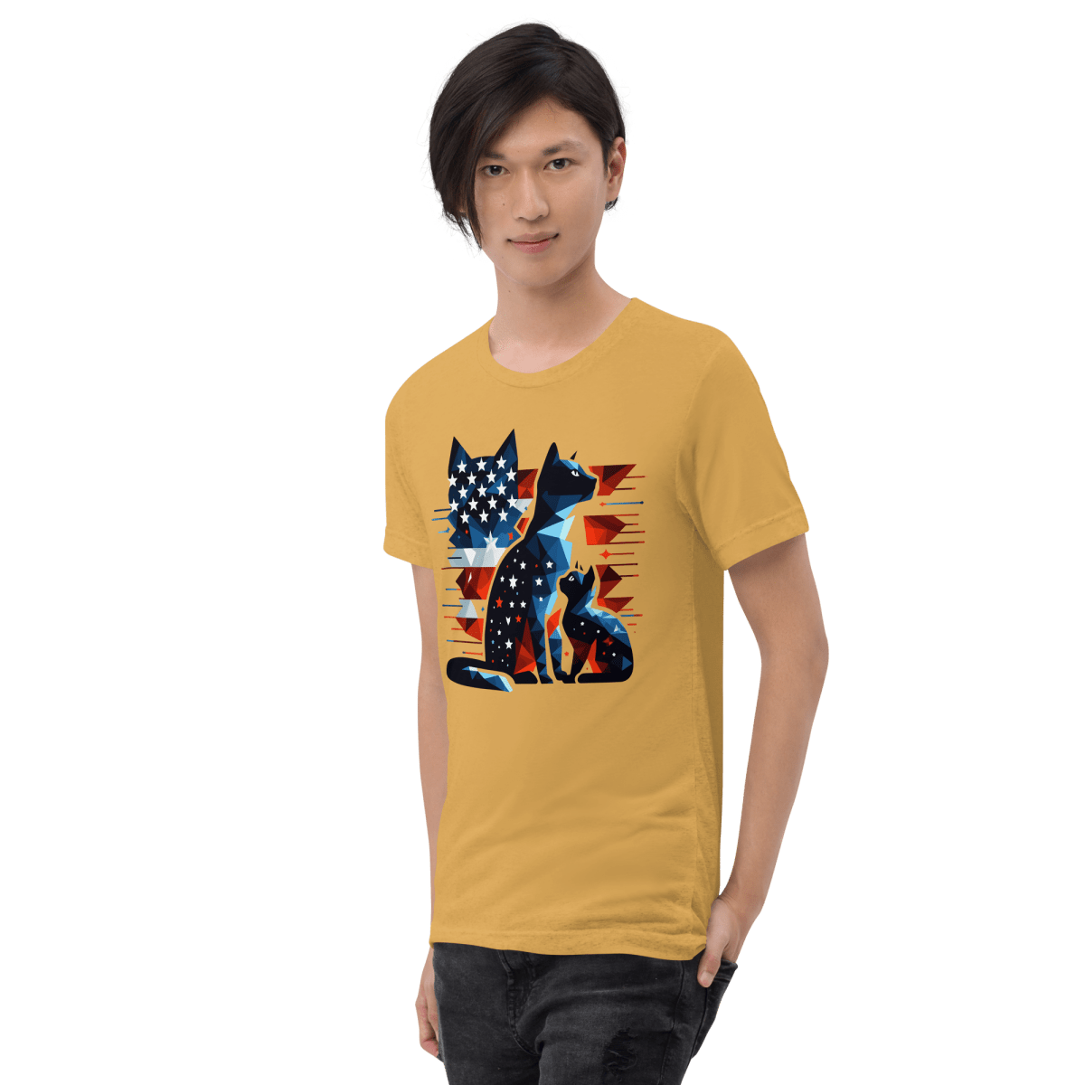 Stars and Stripes Companions - Men's Tri - Blend Comfort Tee - Unisex Tri - Blend - Speak Up 4 Paws