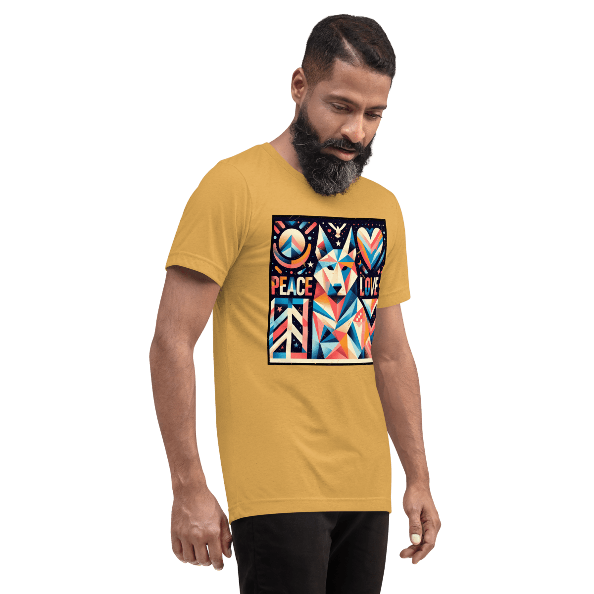 Kaleidoscope Harmony - Men's Tri - Blend Comfort Tee - Unisex Tri - Blend - Speak Up 4 Paws