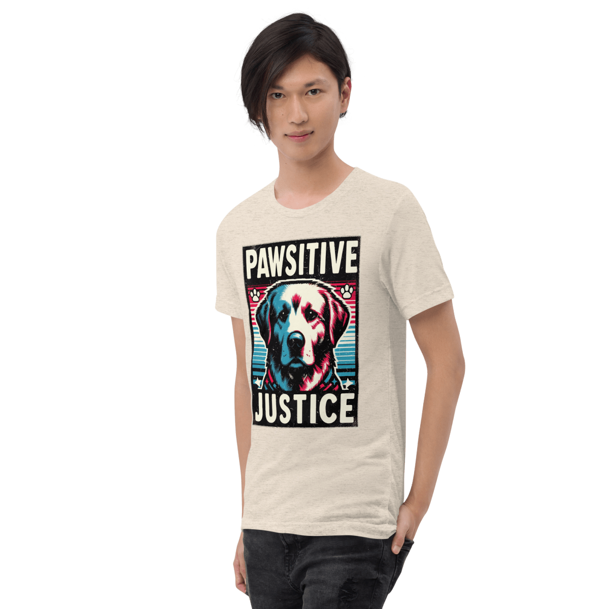 Bark Nirvana - Men's Tri - Blend Comfort Tee - Unisex Tri - Blend - Speak Up 4 Paws