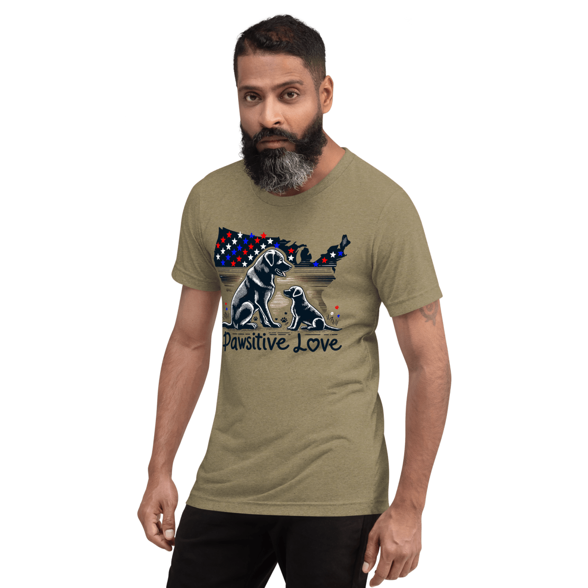 Boundless Devotion - Men's Tri - Blend Comfort Tee - Unisex Tri - Blend - Speak Up 4 Paws