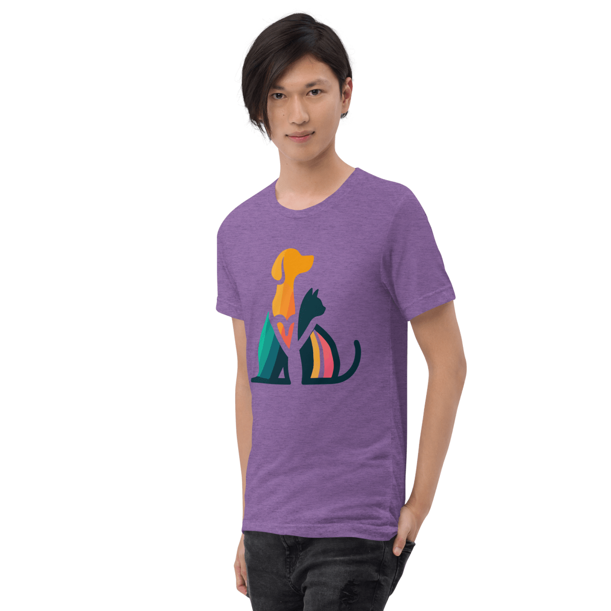 Unity Paws - Men's Tri - Blend Comfort Tee - Unisex Tri - Blend - Speak Up 4 Paws