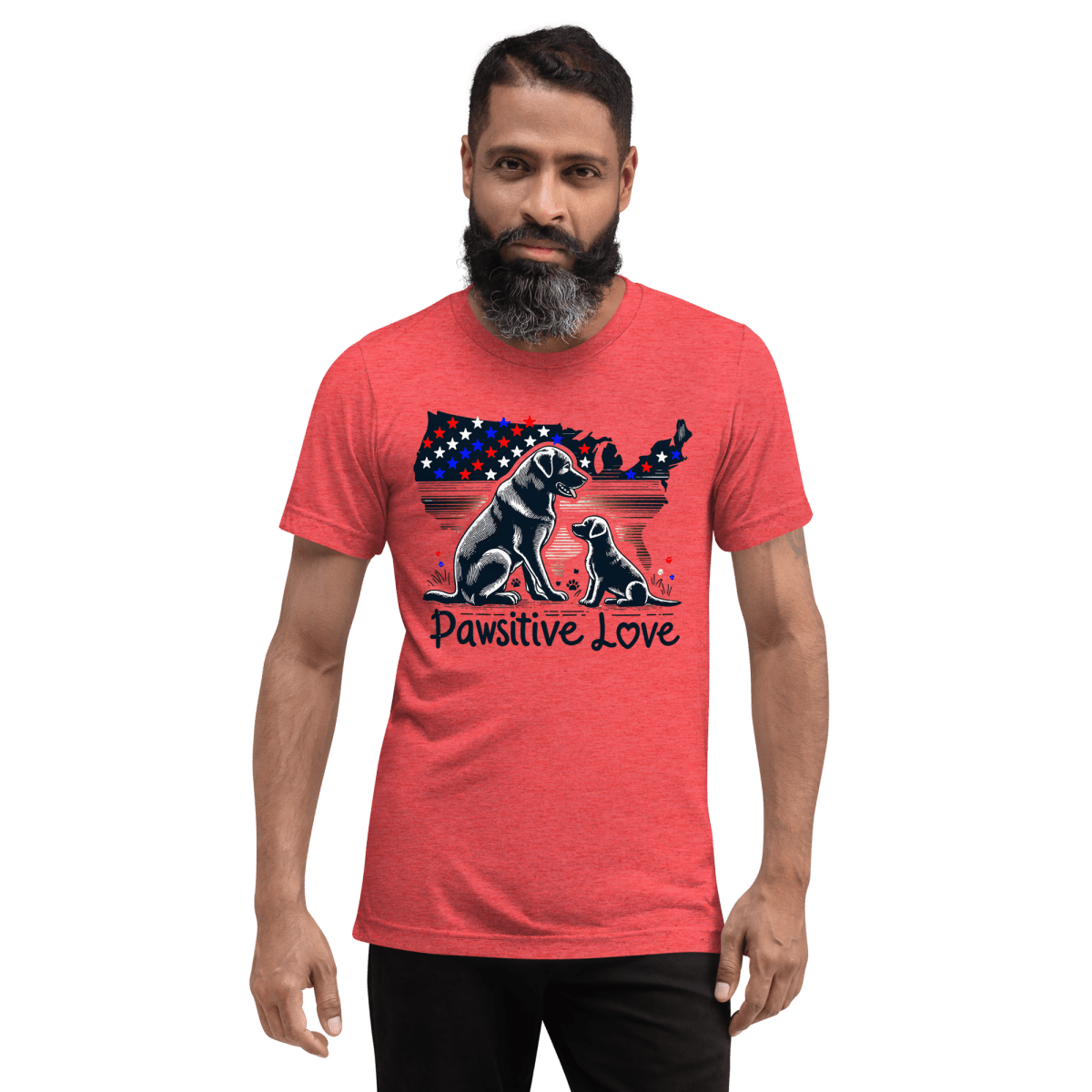 Boundless Devotion - Men's Tri - Blend Comfort Tee - Unisex Tri - Blend - Speak Up 4 Paws