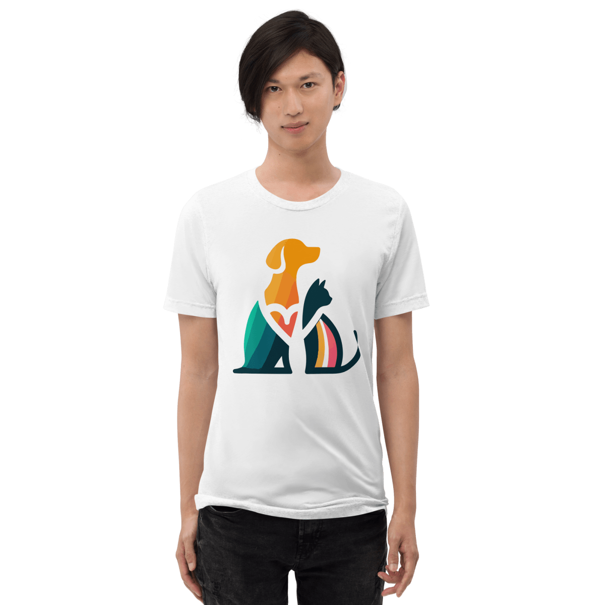 Unity Paws - Men's Tri - Blend Comfort Tee - Unisex Tri - Blend - Speak Up 4 Paws