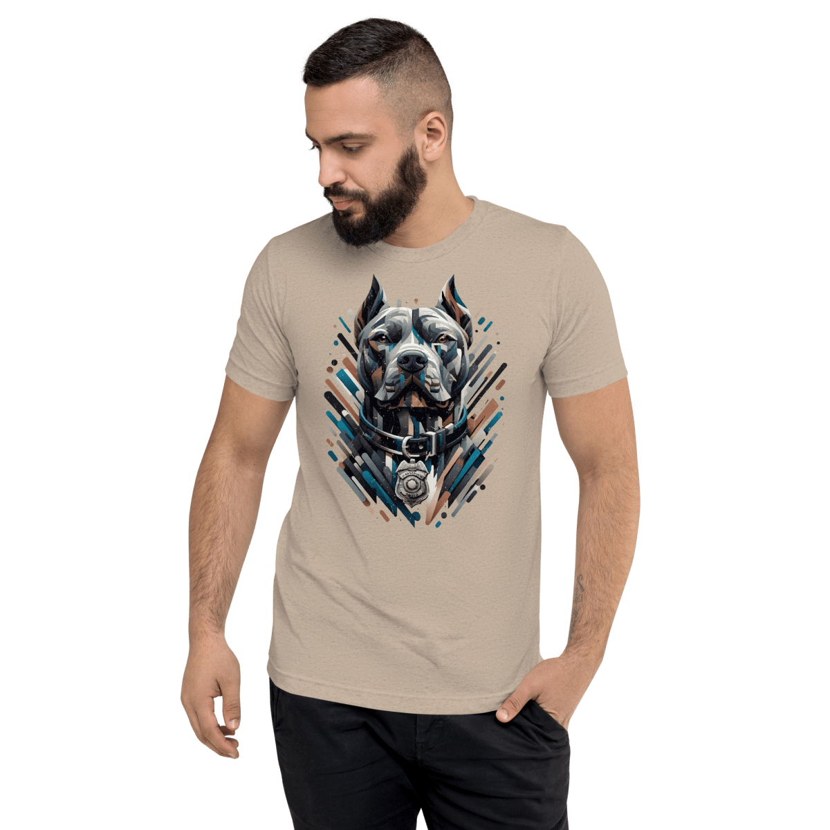 Guardian of Justice - Men's Tri - Blend Comfort Tee - Unisex Tri - Blend - Speak Up 4 Paws
