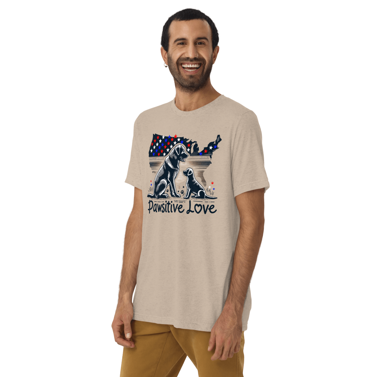 Boundless Devotion - Men's Tri - Blend Comfort Tee - Unisex Tri - Blend - Speak Up 4 Paws