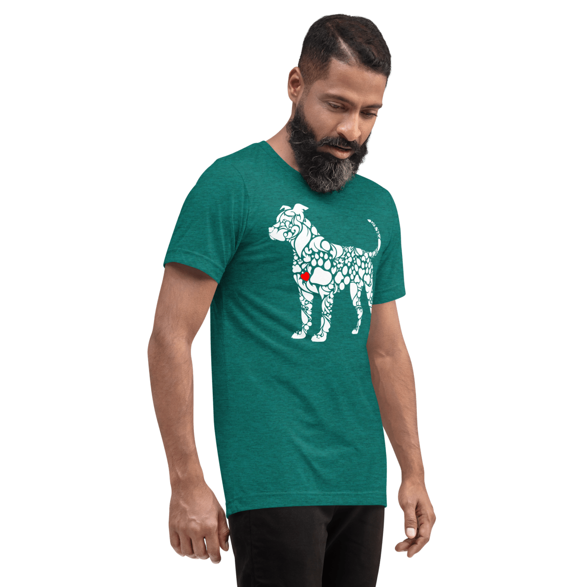 Paws of Loyalty - Men's Tri - Blend Comfort Tee - Unisex Tri - Blend - Speak Up 4 Paws