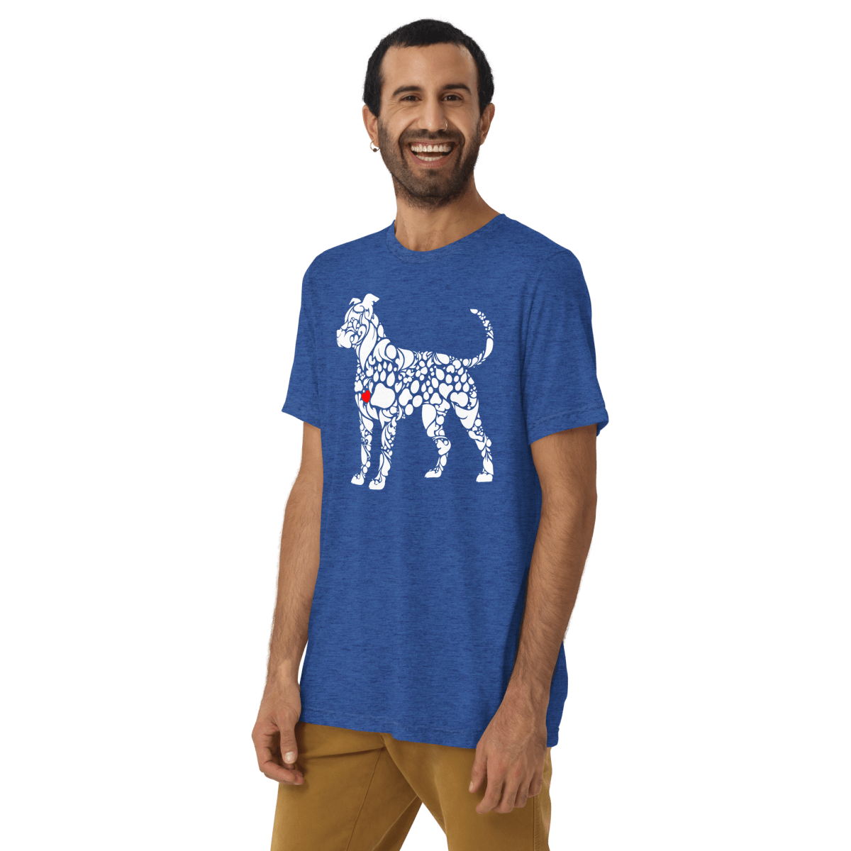 Paws of Loyalty - Men's Tri - Blend Comfort Tee - Unisex Tri - Blend - Speak Up 4 Paws