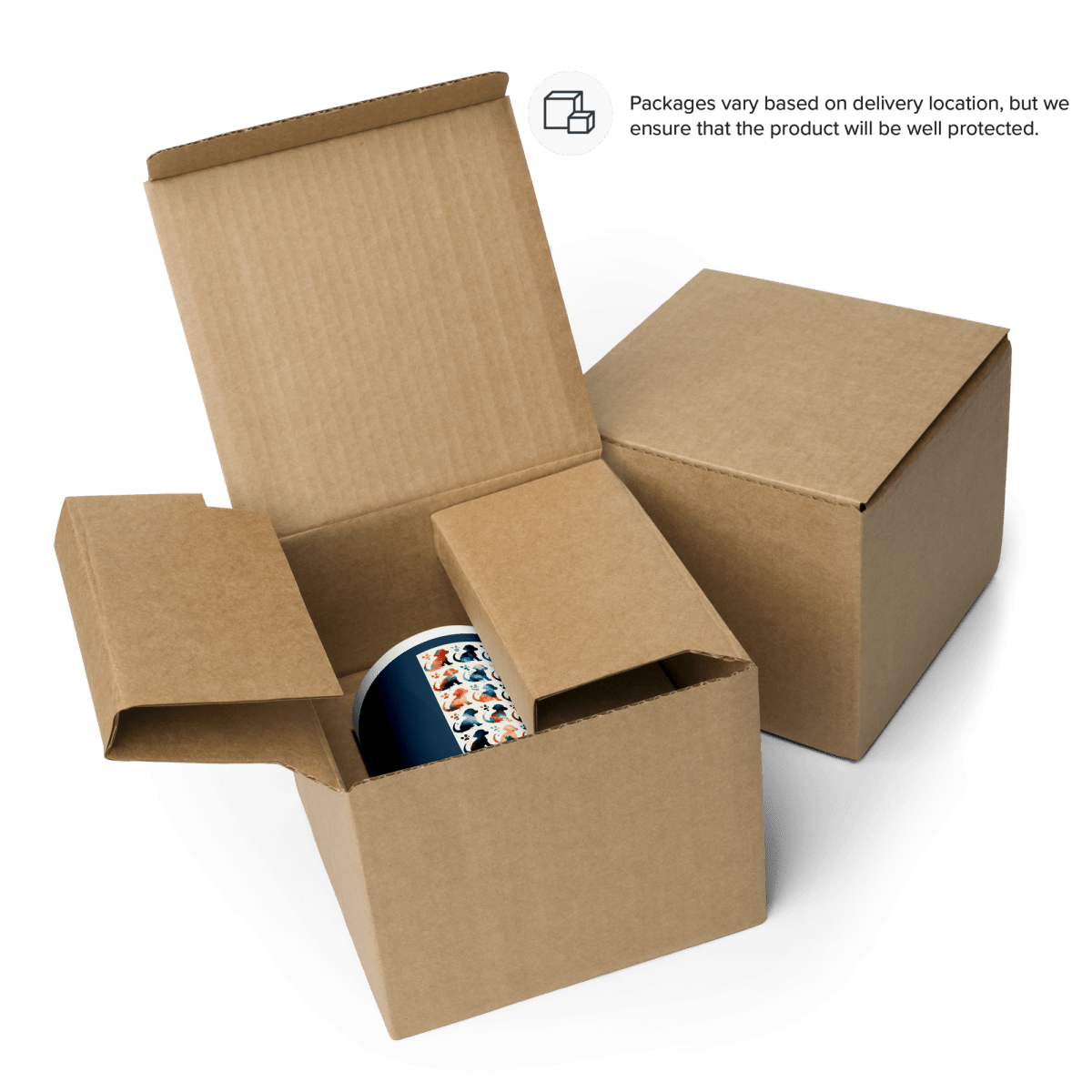 Watercolor Pups - "Puppy Love in Full Color!" - Vivid Mug (Color: Arapawa | Red) - Coffee Mug - Inside Color - Speak Up 4 Paws