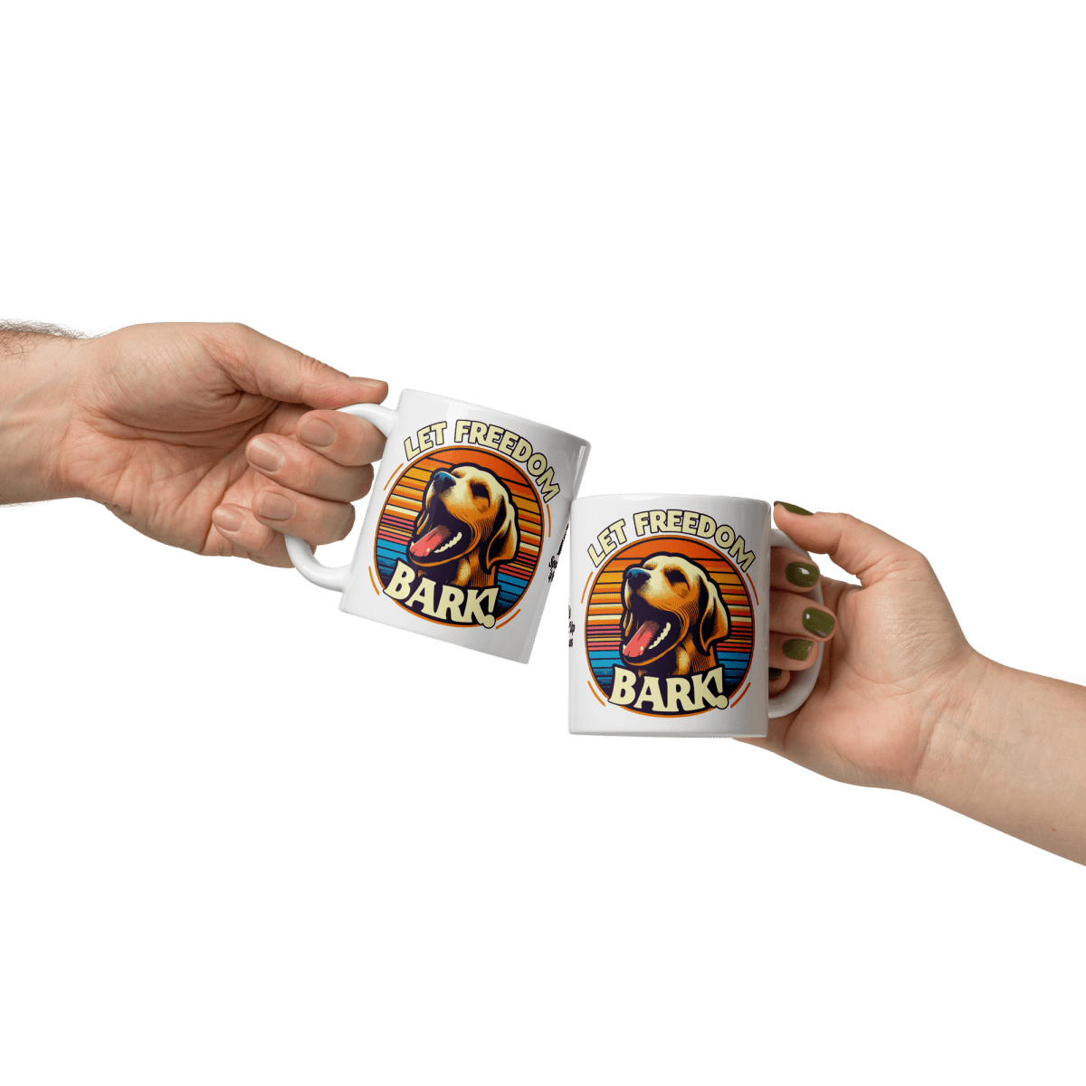 Bark of Freedom Trio - Lab - Artful Paws Mug 11 oz. - Coffee Mug - Speak Up 4 Paws