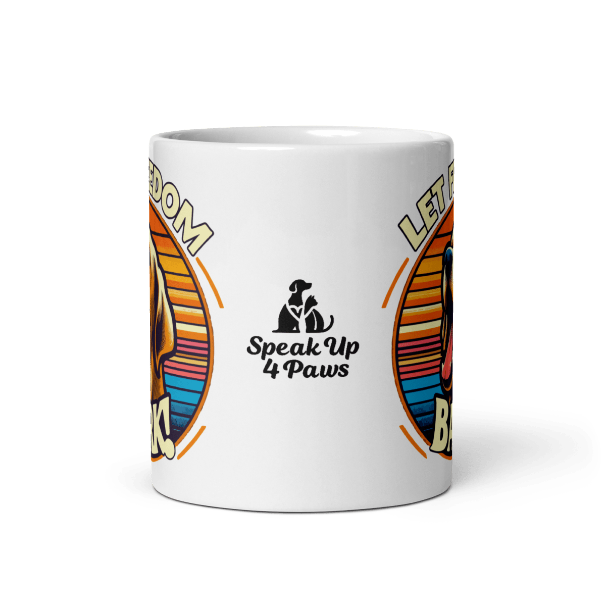 Bark of Freedom Trio - Lab - Artful Paws Mug 11 oz. - Coffee Mug - Speak Up 4 Paws