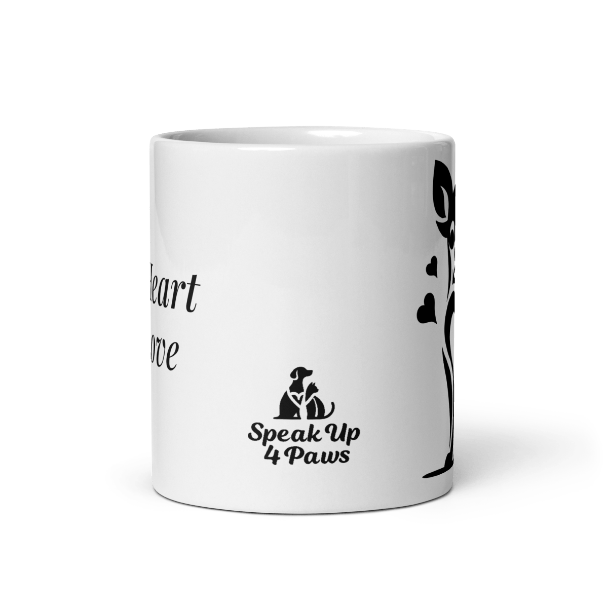 Tiny Heart - Big Love - Artful Paws Mug 11 oz. - Coffee Mug - Speak Up 4 Paws