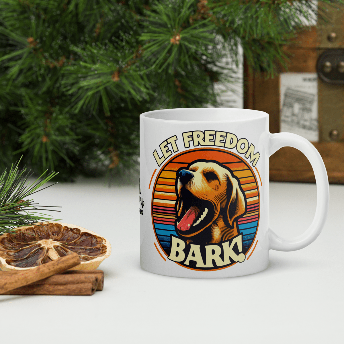 Bark of Freedom Trio - Lab - Artful Paws Mug 11 oz. - Coffee Mug - Speak Up 4 Paws