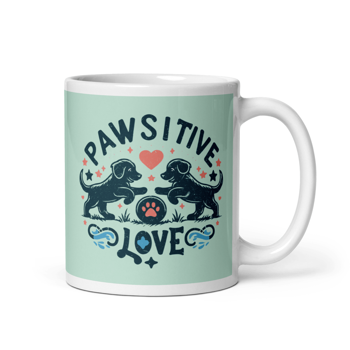 "Joy begins with paws!" - Mug - Coffee Mug - Speak Up 4 Paws