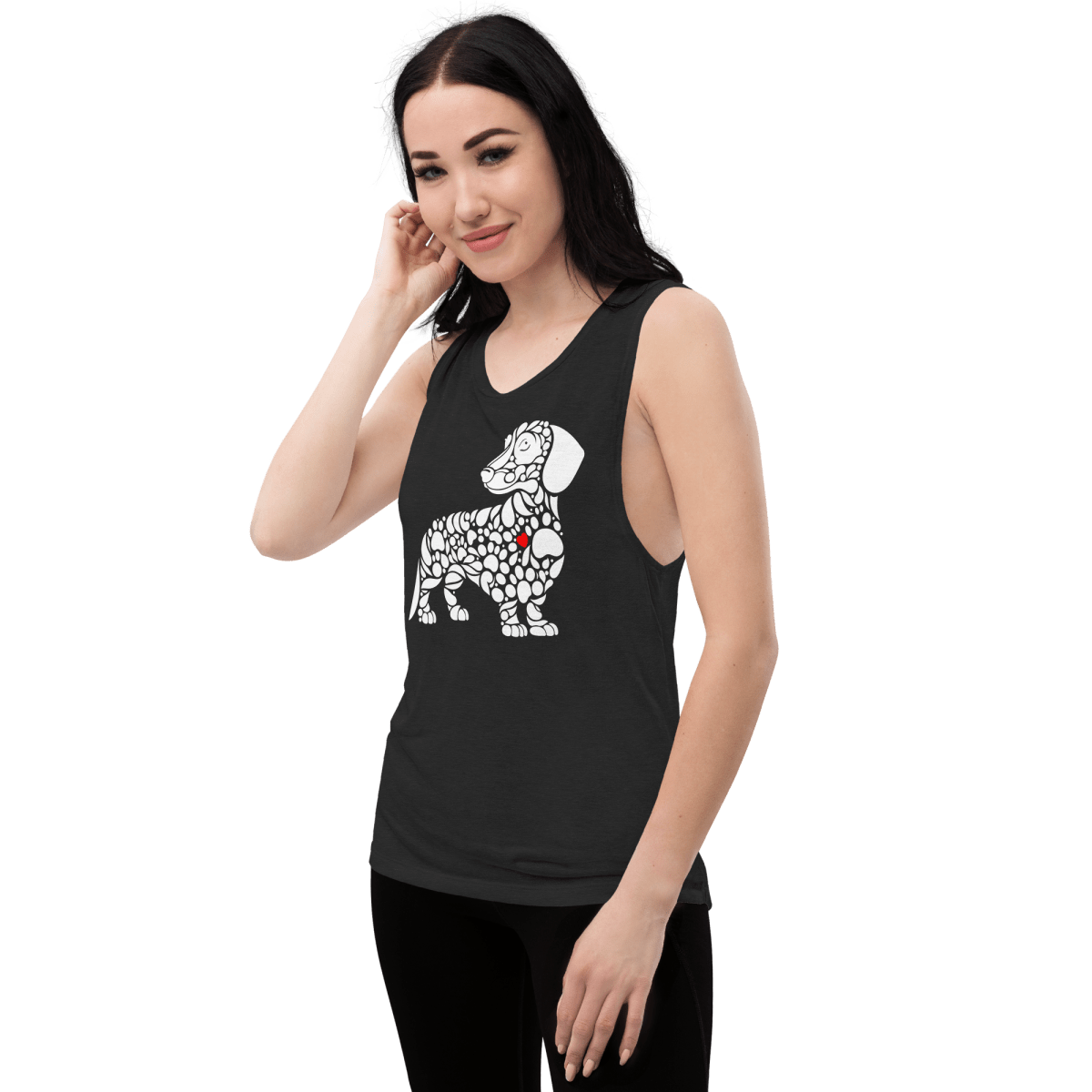 Pawfect Doxie - Women’s Muscle Shirt - Womens Muscle Tank Top - Speak Up 4 Paws