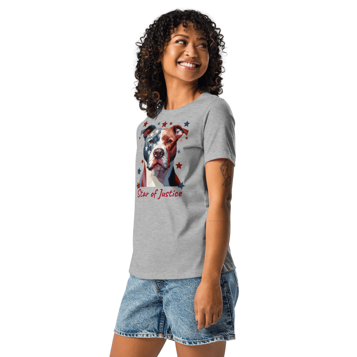 Star of Justice - Women’s Relaxed Tee - Womens Relaxed Tee - Speak Up 4 Paws