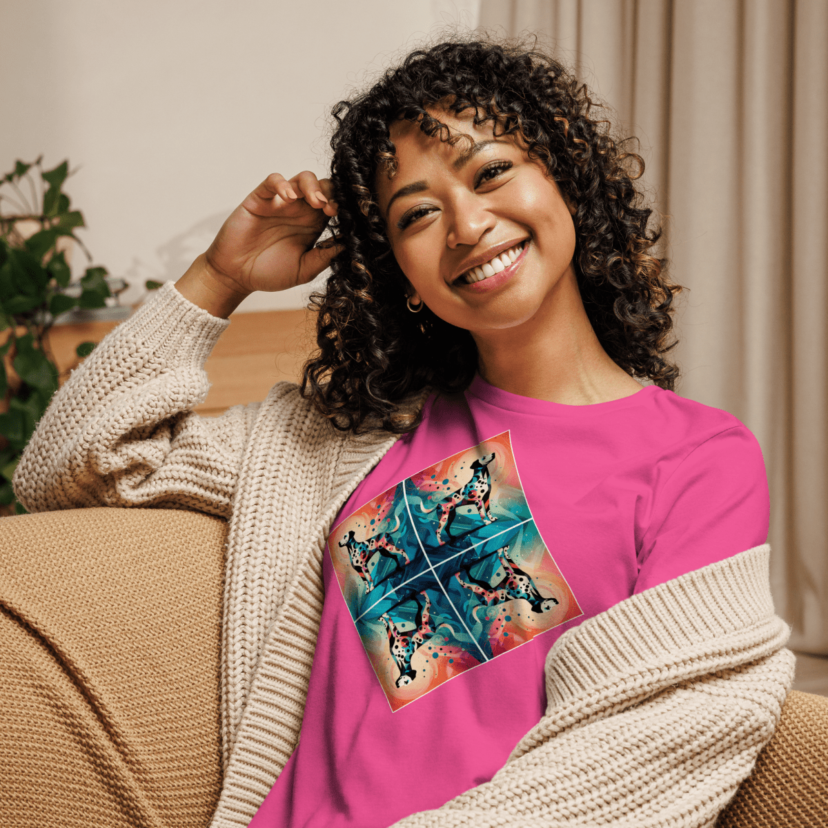 Spotted Harmony - Women’s Relaxed Tee - Womens Relaxed Tee - Speak Up 4 Paws