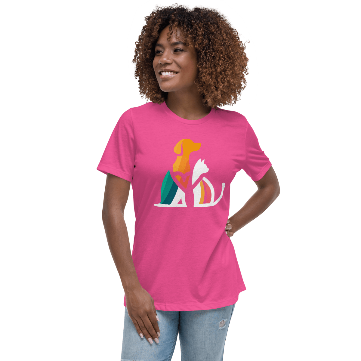 Unity Paws - Women’s Relaxed Tee - Womens Relaxed Tee - Speak Up 4 Paws