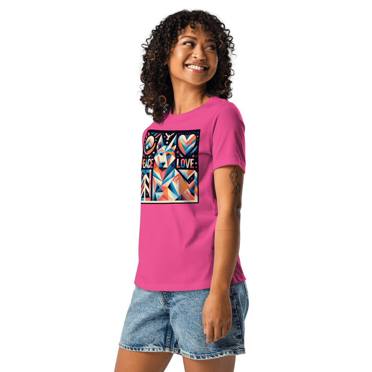 Kaleidoscope Harmony - Women's Relaxed Tee - Womens Relaxed Tee - Speak Up 4 Paws