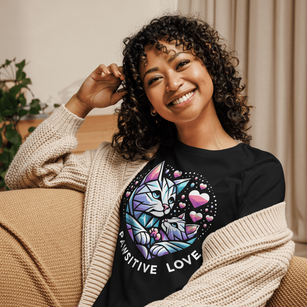 Heartfelt Whiskers - Women's Relaxed Tee - Womens Relaxed Tee - Speak Up 4 Paws