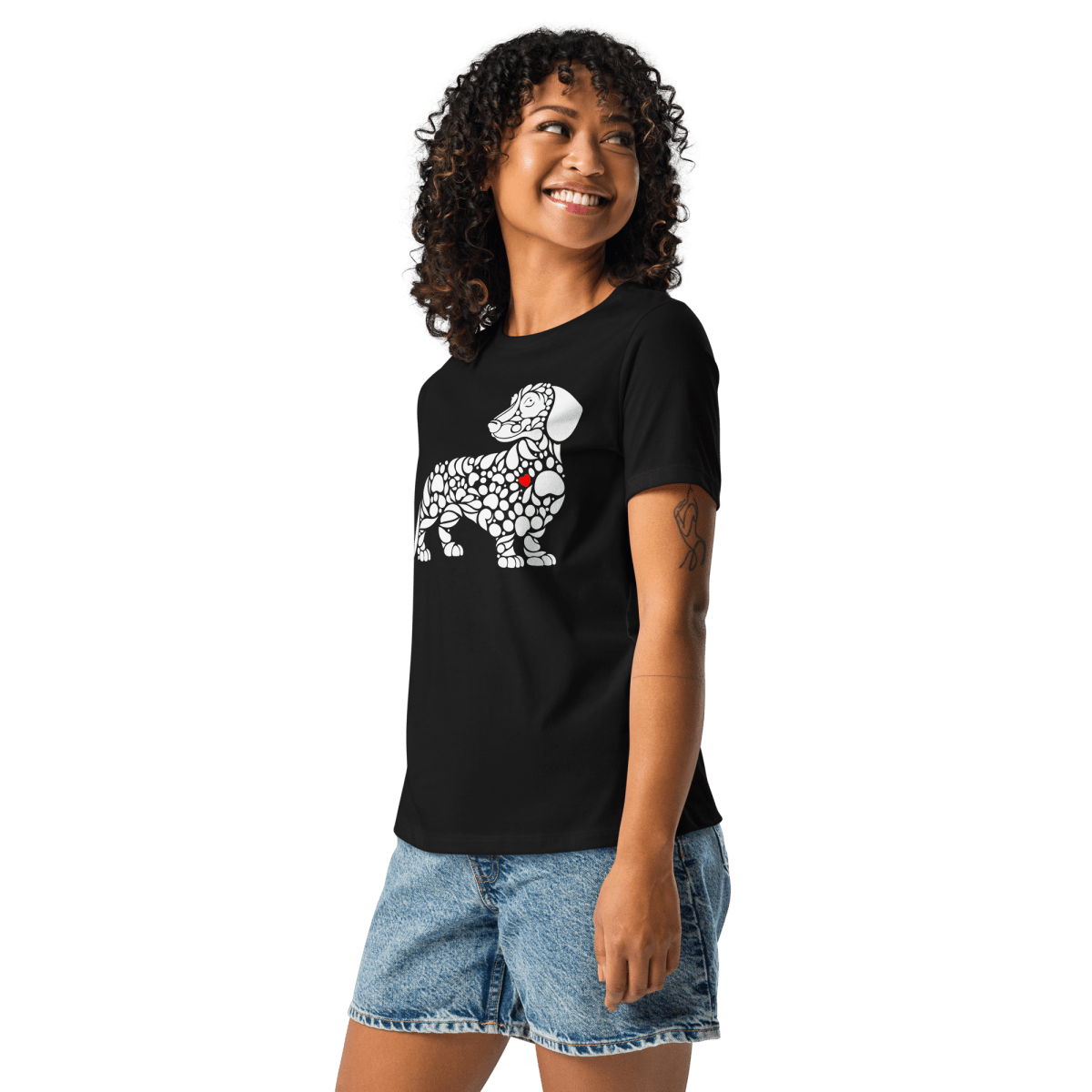 Pawfect Doxie - Women’s Relaxed Tee - Womens Relaxed Tee - Speak Up 4 Paws