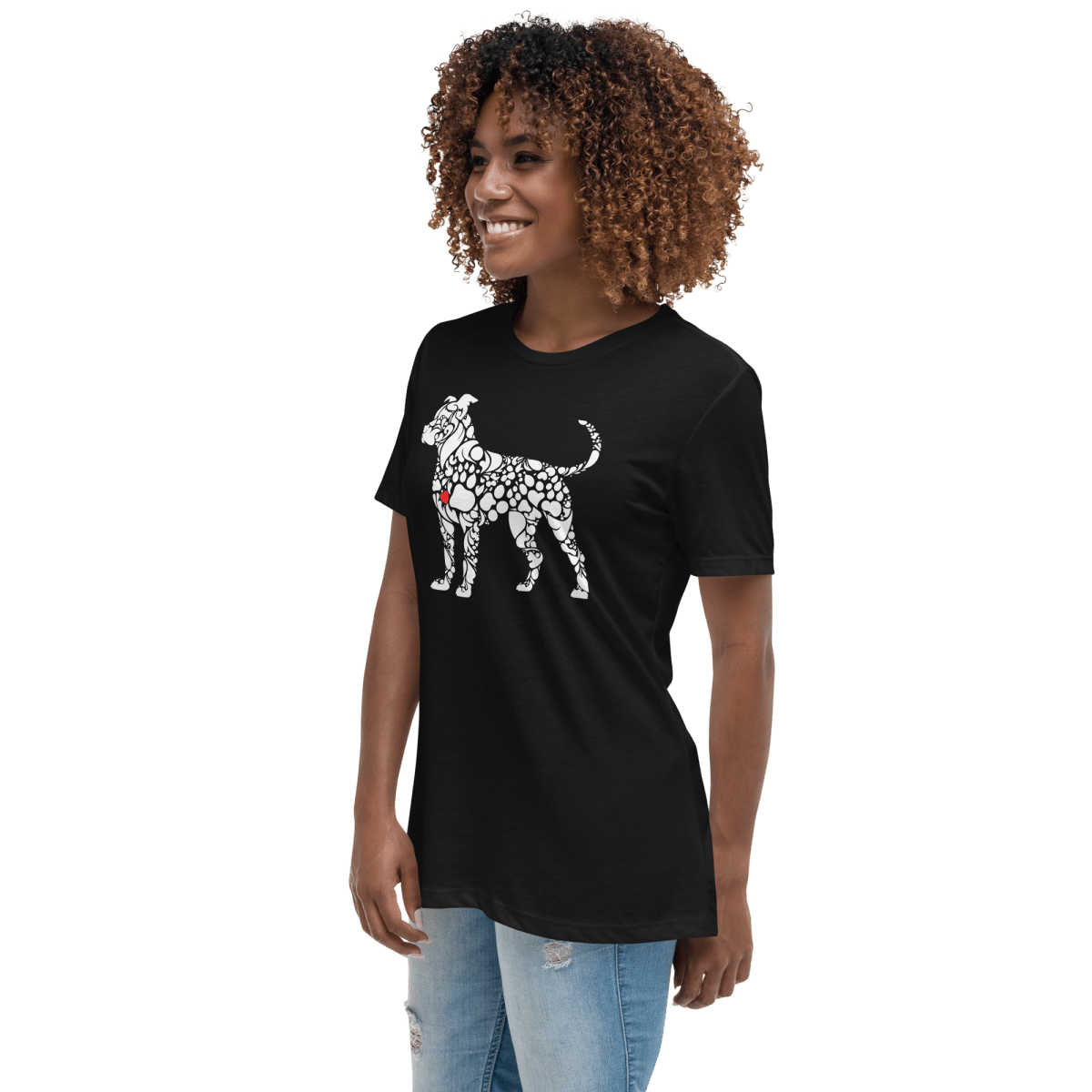 Paws of Loyalty - Women's Relaxed Tee - Womens Relaxed Tee - Speak Up 4 Paws