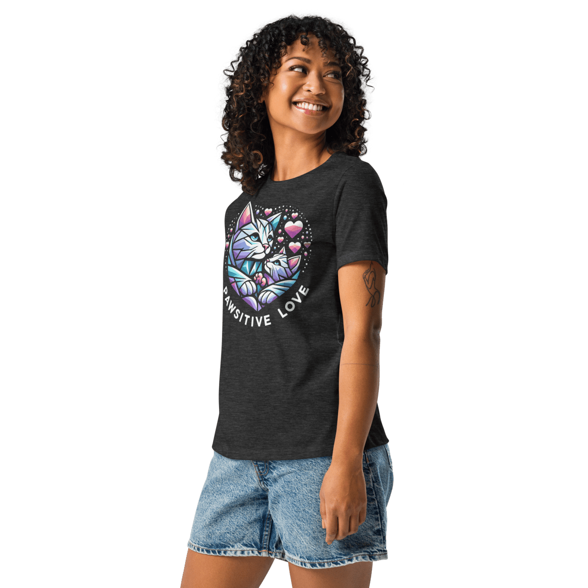Heartfelt Whiskers - Women's Relaxed Tee - Womens Relaxed Tee - Speak Up 4 Paws
