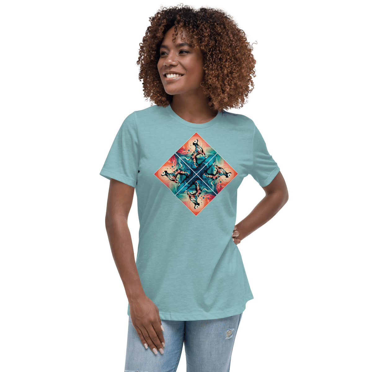 Spotted Harmony - Women’s Relaxed Tee - Womens Relaxed Tee - Speak Up 4 Paws