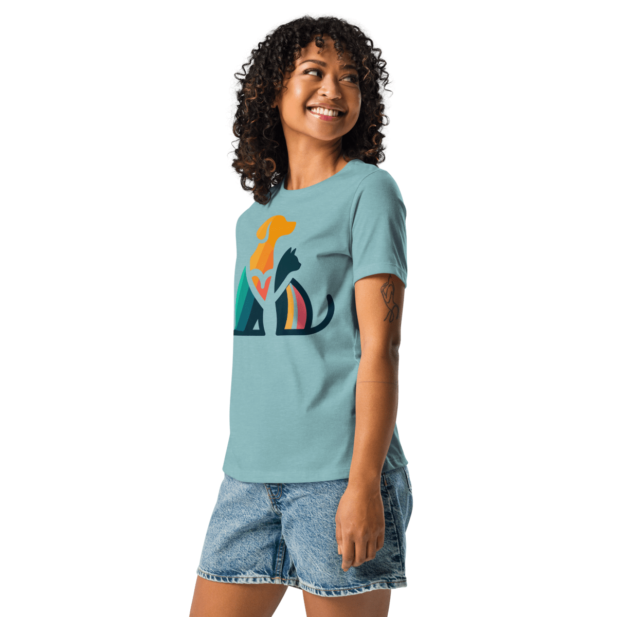 Unity Paws - Women’s Relaxed Tee - Womens Relaxed Tee - Speak Up 4 Paws