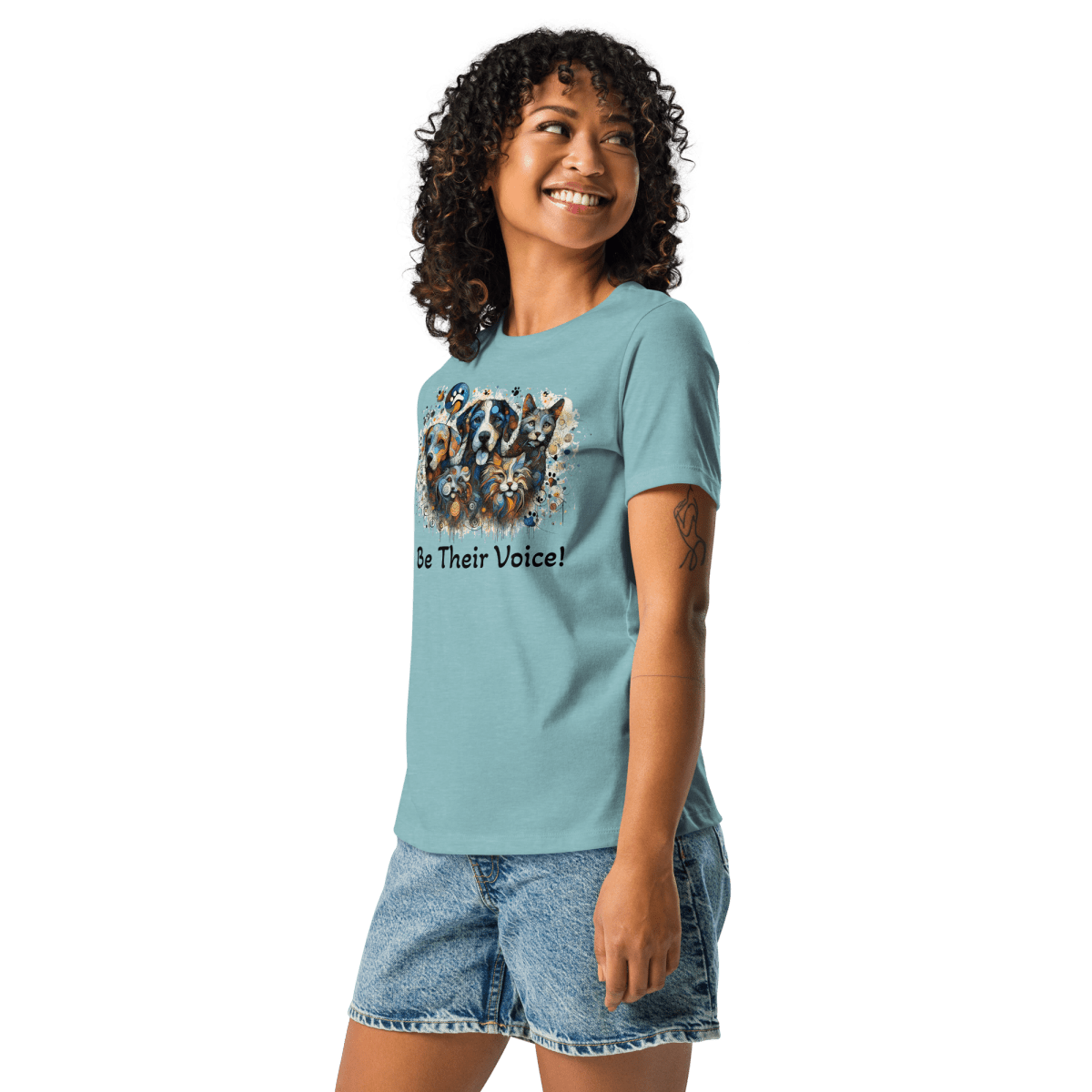 Be Their Voice - Women's Relaxed Tee - Womens Relaxed Tee - Speak Up 4 Paws